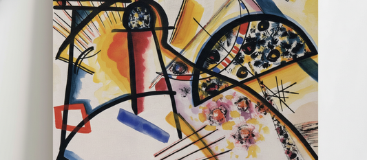Wassily Kandinsky Untitled 1923 abstract geometric painting with vibrant color forms