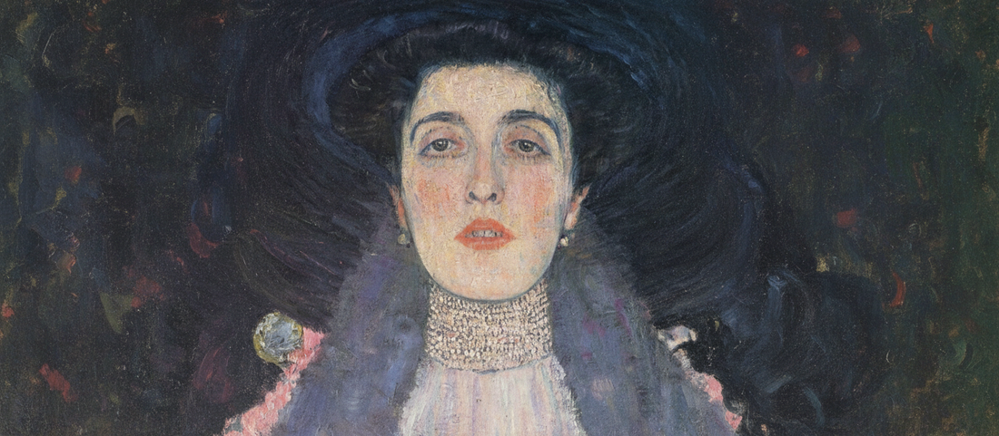 Adele Bloch-Bauer II by Gustav Klimt, 1912 - Portrait showing Klimt's transition from his Golden Phase with vibrant colors and floral patterns