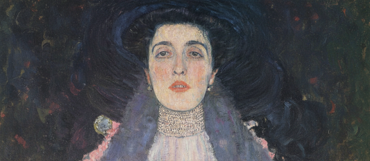 Adele Bloch-Bauer II by Gustav Klimt, 1912 - Portrait showing Klimt's transition from his Golden Phase with vibrant colors and floral patterns