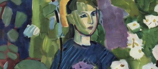 Amongst the Flowers 1907 by Raoul Dufy showing separated color washes and calligraphic line work in Fauvist floral composition