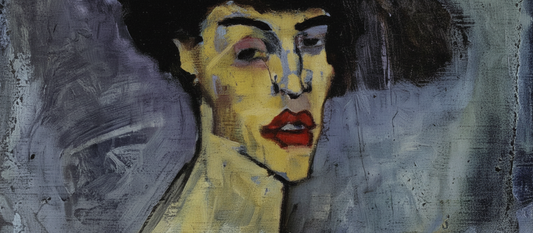 Female Nude with Hat (1907-8) by Amedeo Modigliani, early modernist nude painting showing geometric planes and Fauvist color influence
