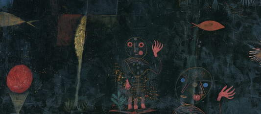 Fish Magic by Paul Klee, 1925 oil transfer drawing with aquatic and celestial symbolism