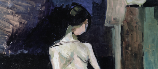 Nude Study in Blue by Henri Matisse, 1899-1900, featuring monochrome blue figure study in early modernist style