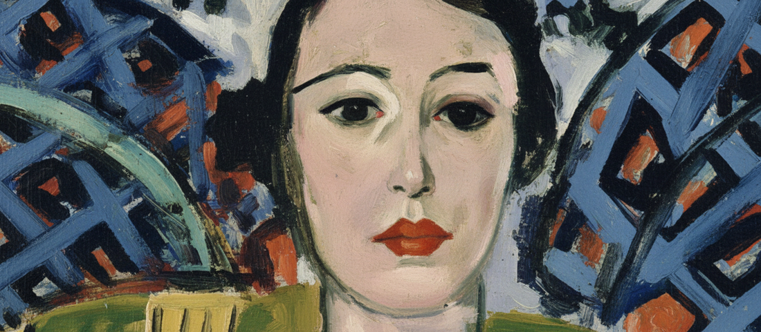 Seated Odalisque by Henri Matisse, 1926, showing a reclining woman surrounded by vibrant patterns and bold Fauvist colors