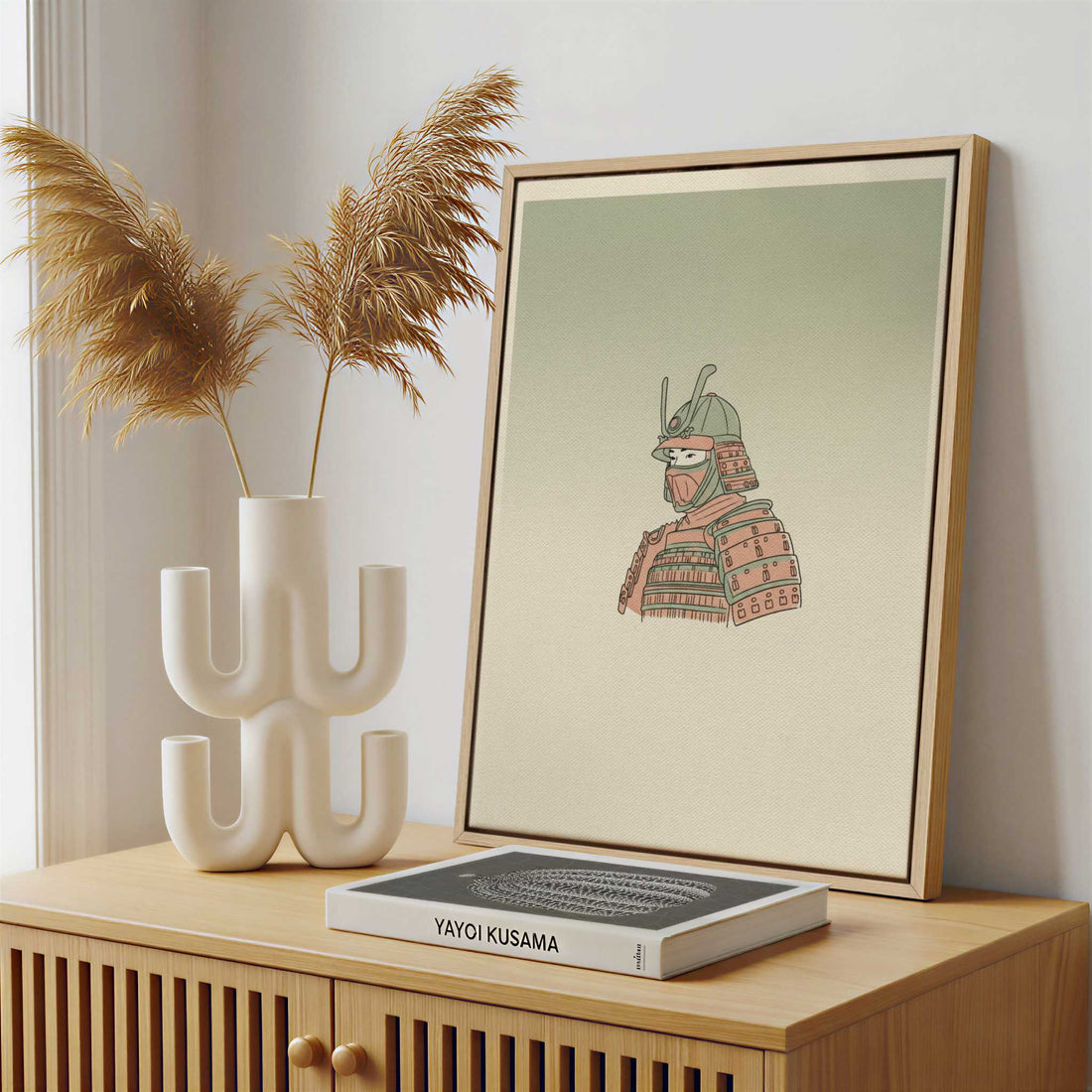 Framed Canvas - Framed canvas in a stylish interior setting