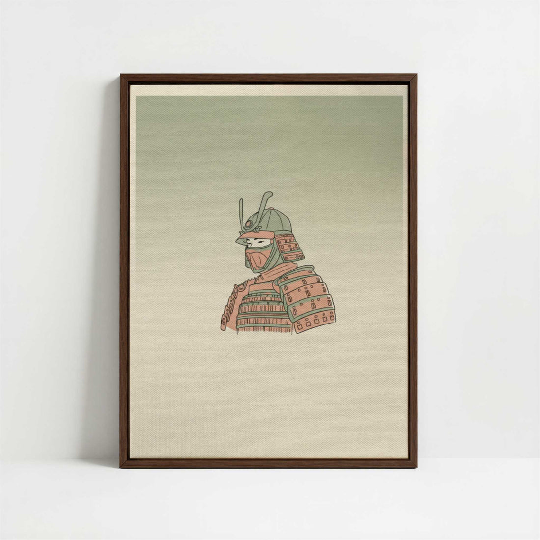 Framed Canvas - Framed canvas in dark wood color frame