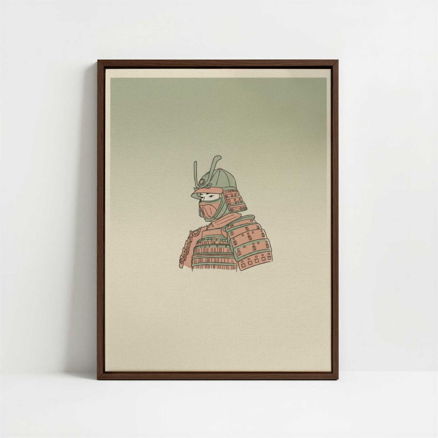 Framed Canvas - Framed canvas in dark wood color frame