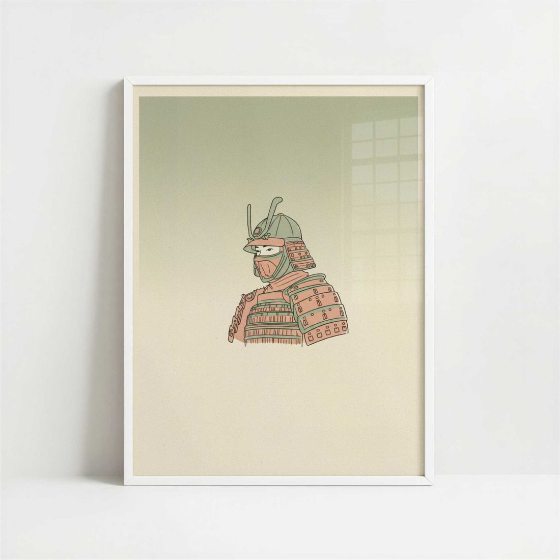 A Samurai Bound by Honor - Art Print - Art print in white frame