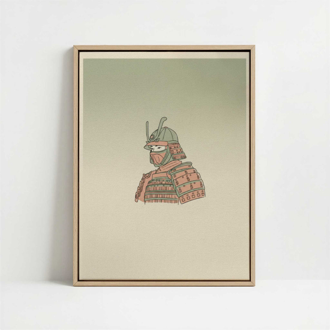 Framed Canvas - Framed canvas in oak color frame