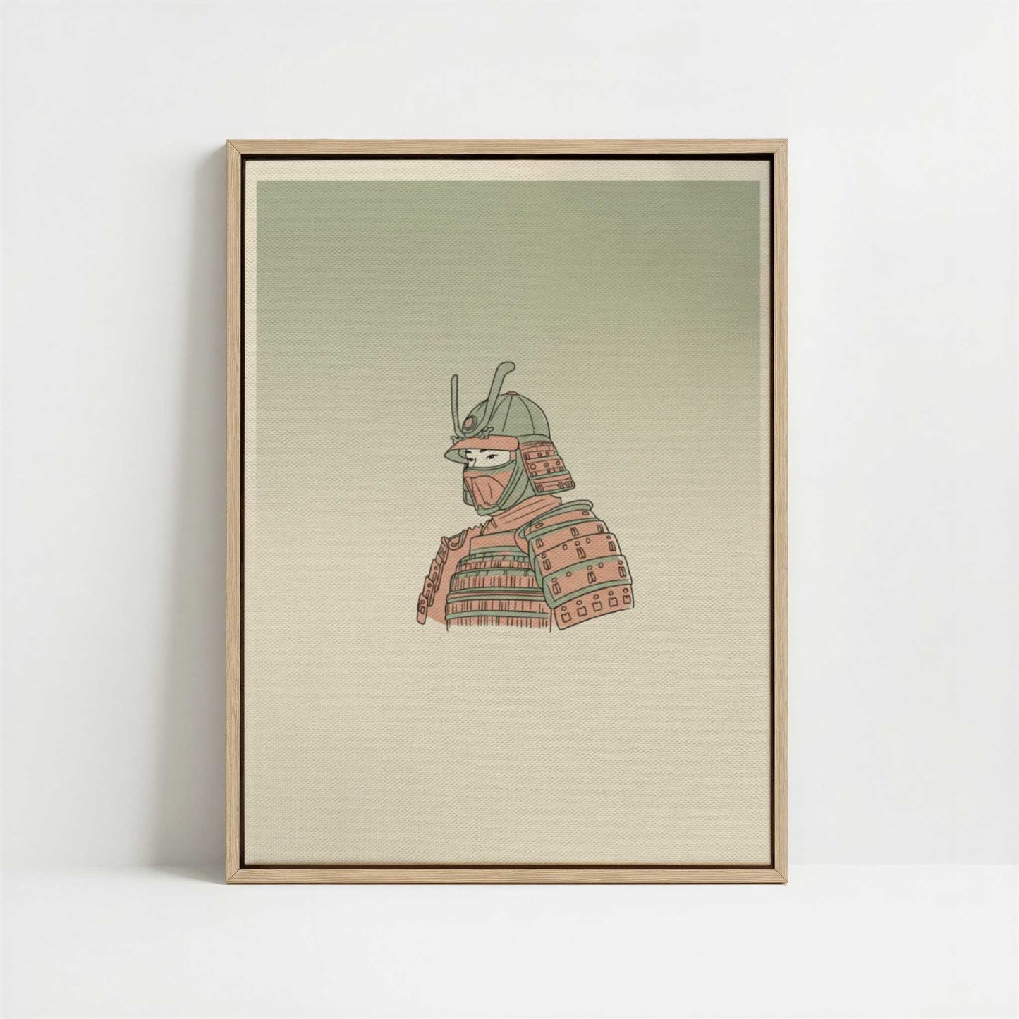 Framed Canvas - Framed canvas in oak color frame