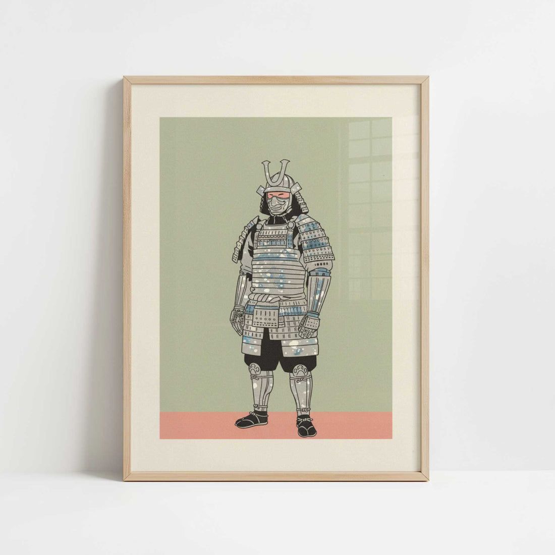 A Samurai Remembered - Art Print - Art print in oak frame