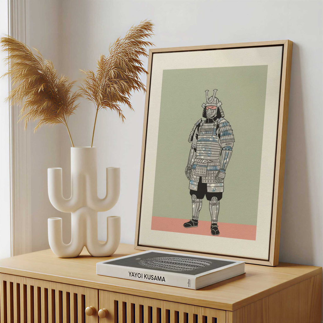 Framed Canvas - Framed canvas in a stylish interior setting