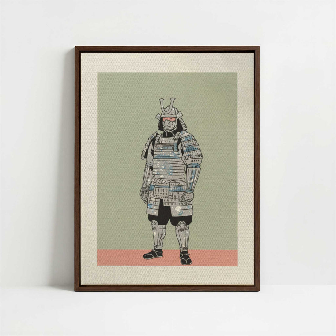 Framed Canvas - Framed canvas in dark wood color frame