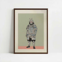 Framed Canvas - Framed canvas in dark wood color frame