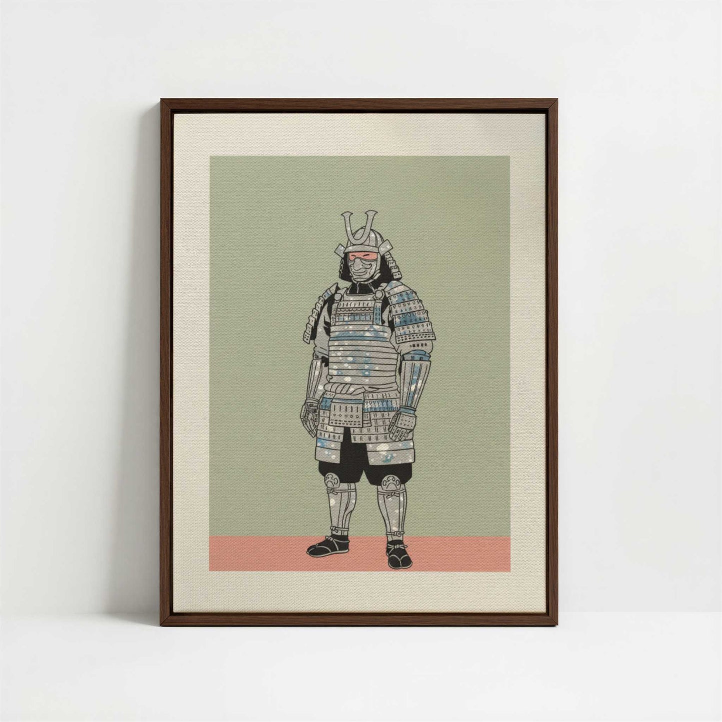 Framed Canvas - Framed canvas in dark wood color frame