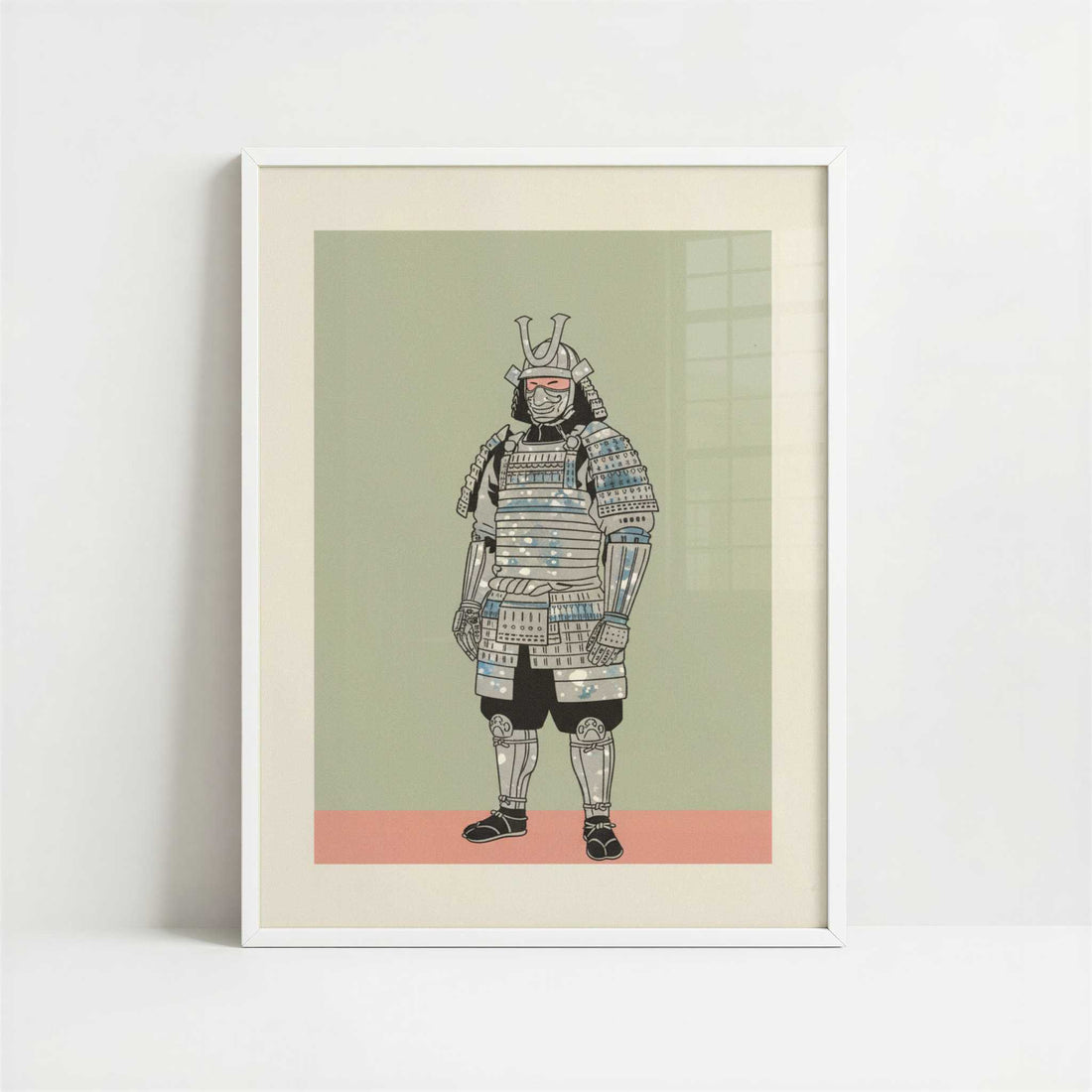 A Samurai Remembered - Art Print - Art print in white frame