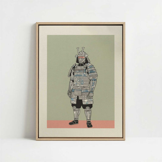 Framed Canvas - Framed canvas in oak color frame