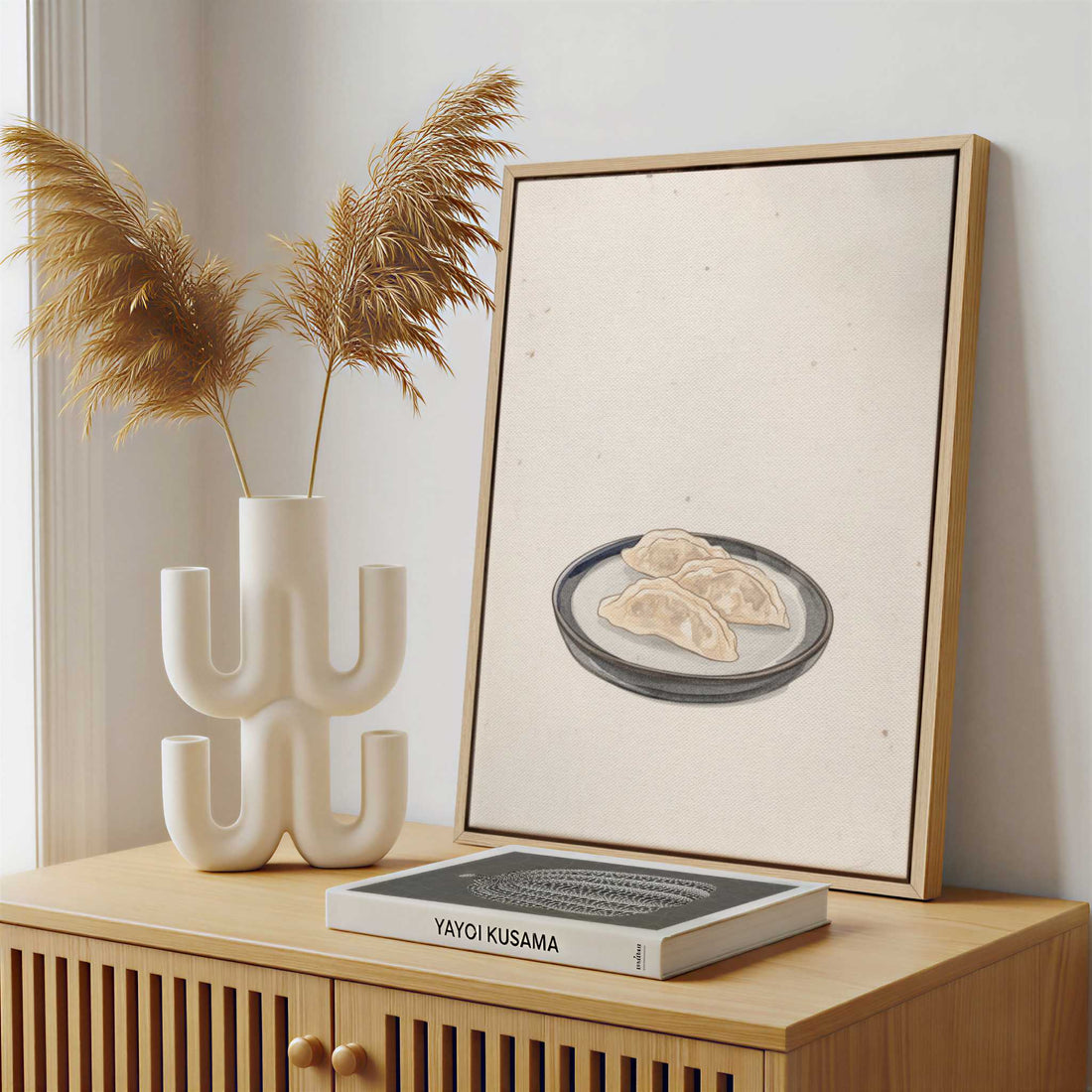 Framed Canvas - Framed canvas in a stylish interior setting