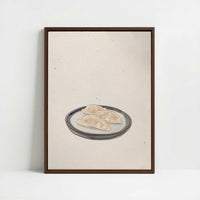 Framed Canvas - Framed canvas in dark wood color frame