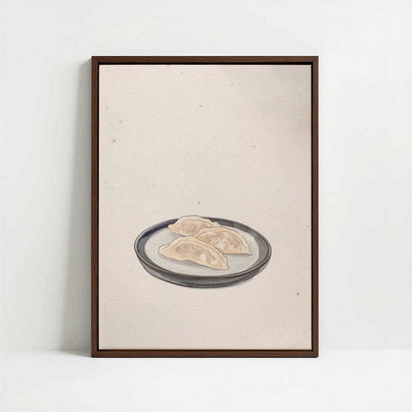 Framed Canvas - Framed canvas in dark wood color frame