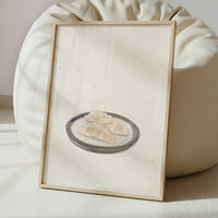 A Simple Plate of Gyoza - Art Print - Interior inspiration