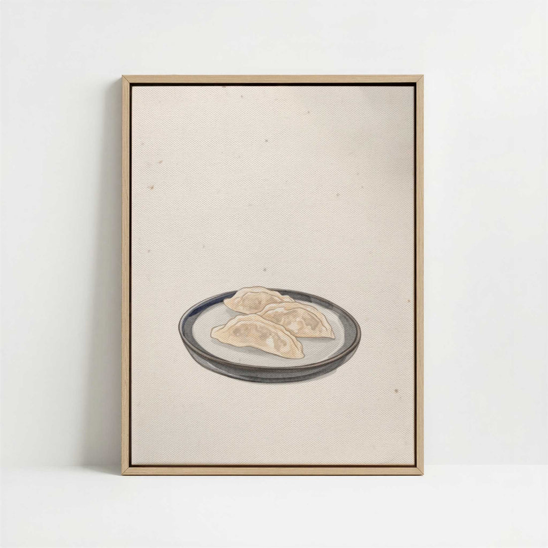 Framed Canvas - Framed canvas in oak color frame
