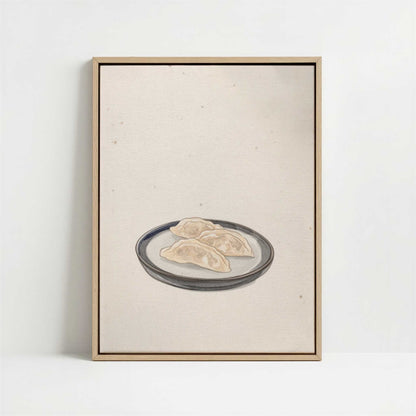 Framed Canvas - Framed canvas in oak color frame