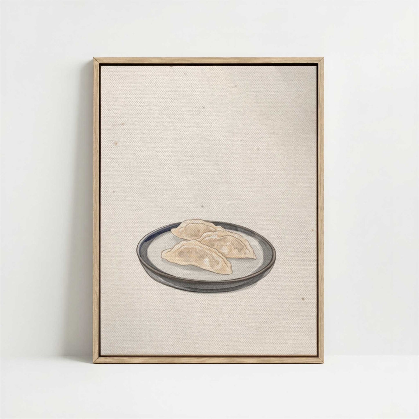 Framed Canvas - Framed canvas in oak color frame