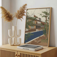 Framed Canvas - Framed canvas in a stylish interior setting