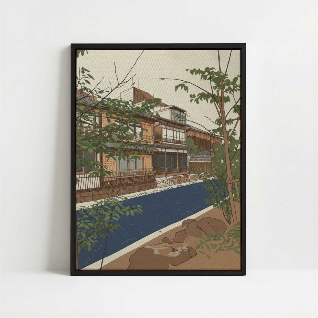 Framed Canvas - Framed canvas in black frame