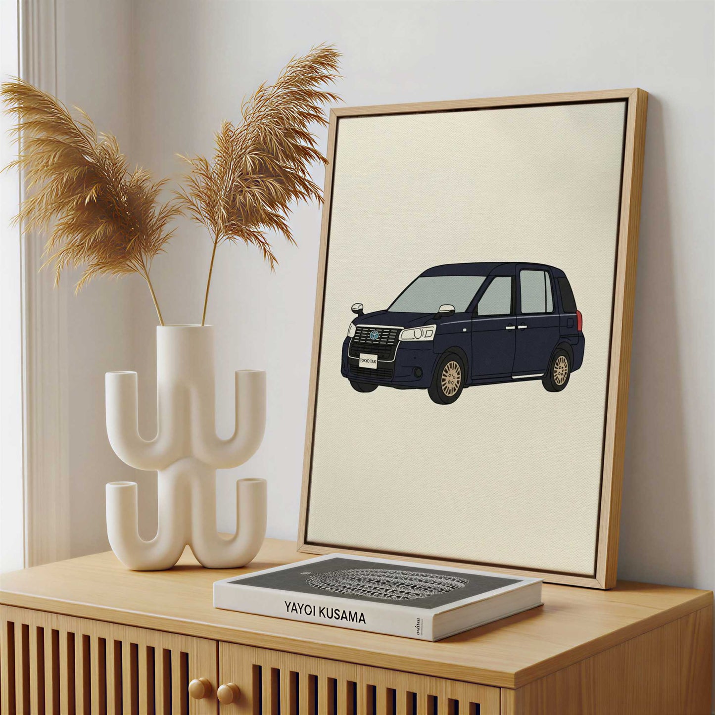 Framed Canvas - Framed canvas in a stylish interior setting