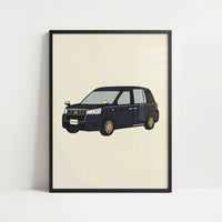 A Tokyo Taxi - Art Print - Art print in black frame