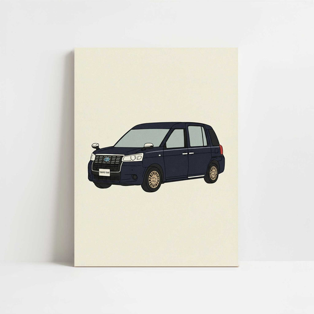 A Tokyo Taxi - Art Print - Unframed art print