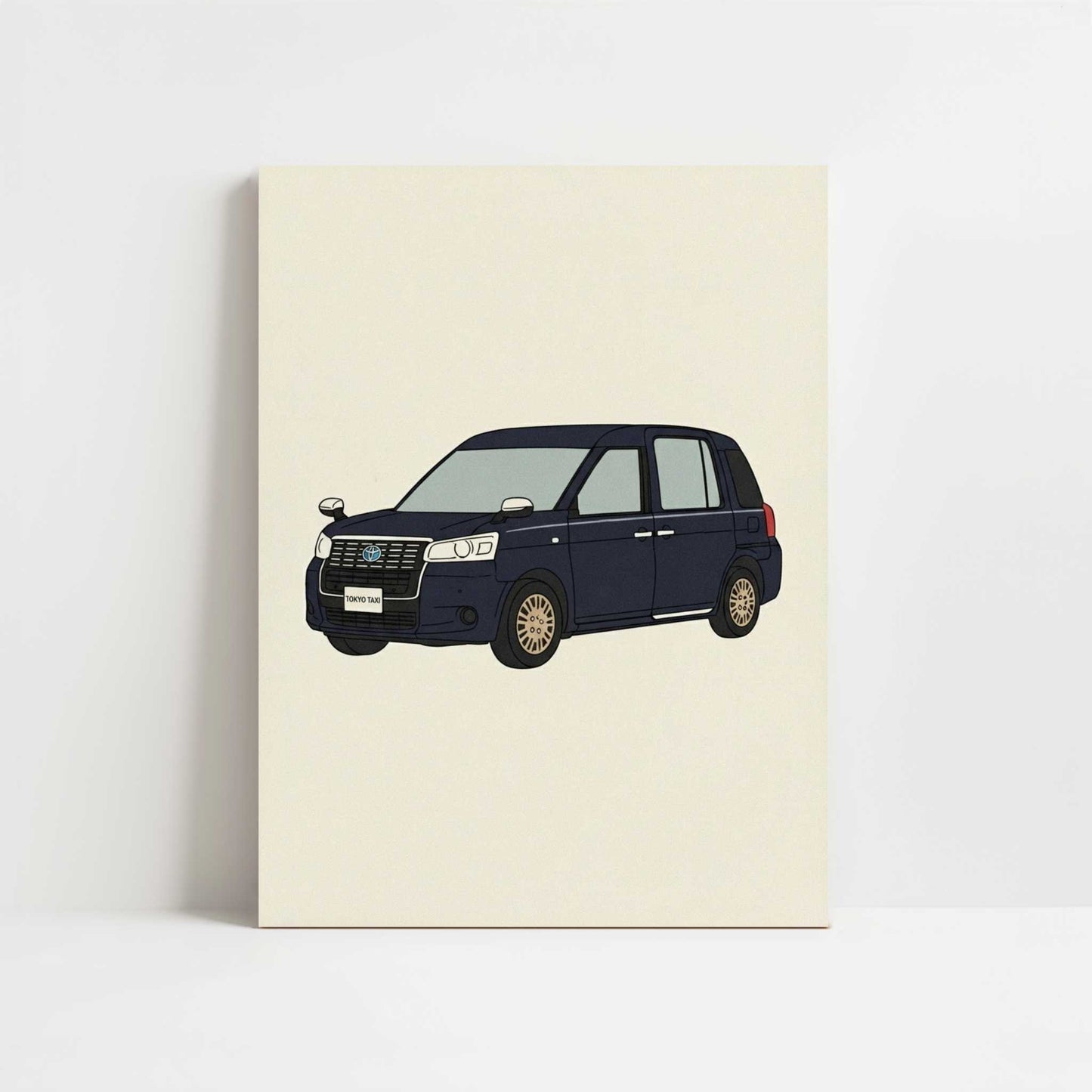 A Tokyo Taxi - Art Print - Unframed art print