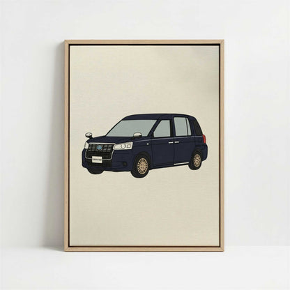 Framed Canvas - Framed canvas in oak color frame