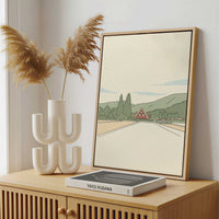 Framed Canvas - Framed canvas in a stylish interior setting