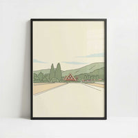 A Village That Never Moved, Shirakawa-go - Art Print - Art print in black frame