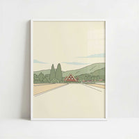 A Village That Never Moved, Shirakawa-go - Art Print - Art print in white frame