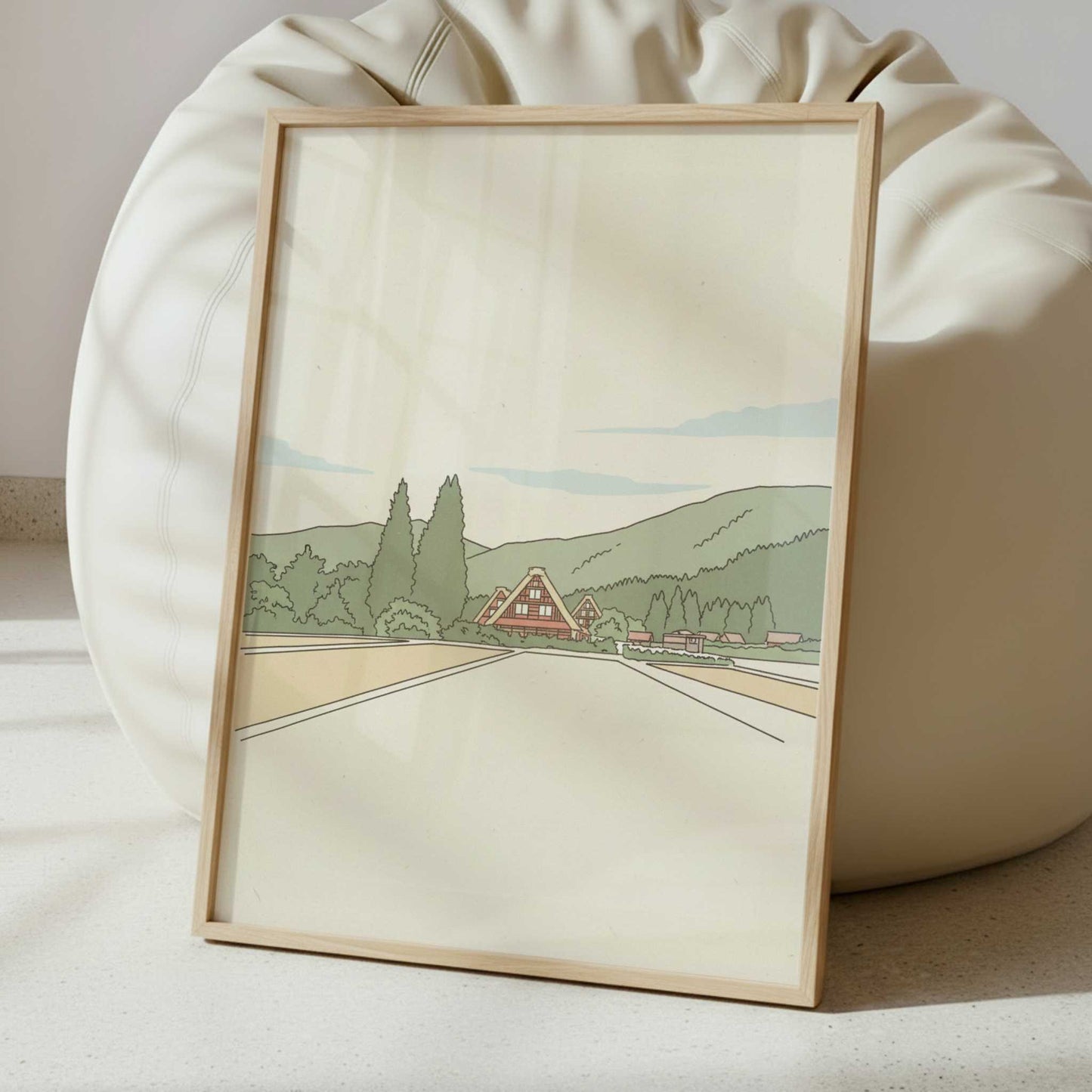 A Village That Never Moved, Shirakawa-go - Art Print - Interior inspiration