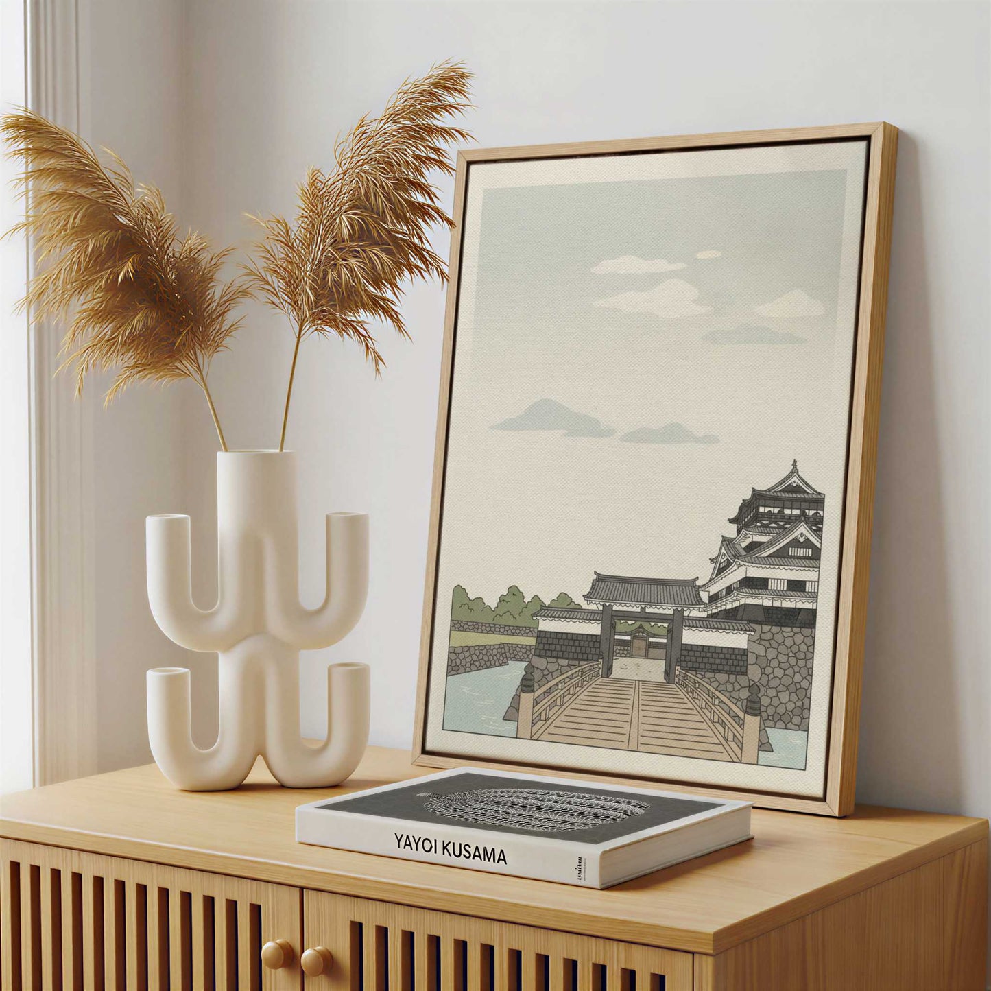 Framed Canvas - Framed canvas in a stylish interior setting