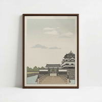 Framed Canvas - Framed canvas in dark wood color frame