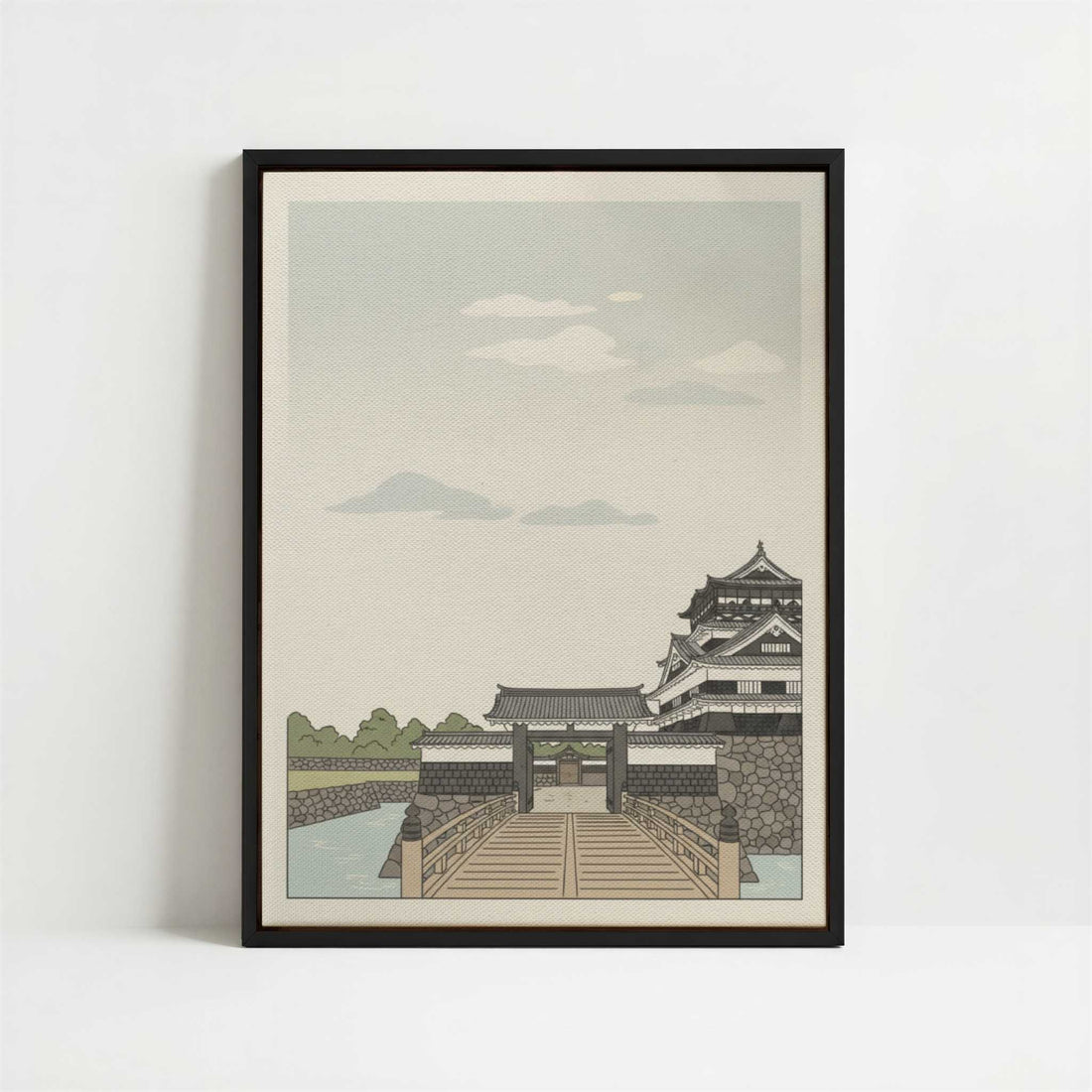 Framed Canvas - Framed canvas in black frame