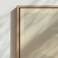 Framed Canvas - Close-up detail and texture of the framed canvas