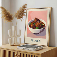 Framed Canvas - Framed canvas in a stylish interior setting