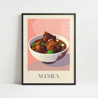 Adobo from Manila, Philippines - Art Print - Art print in black frame