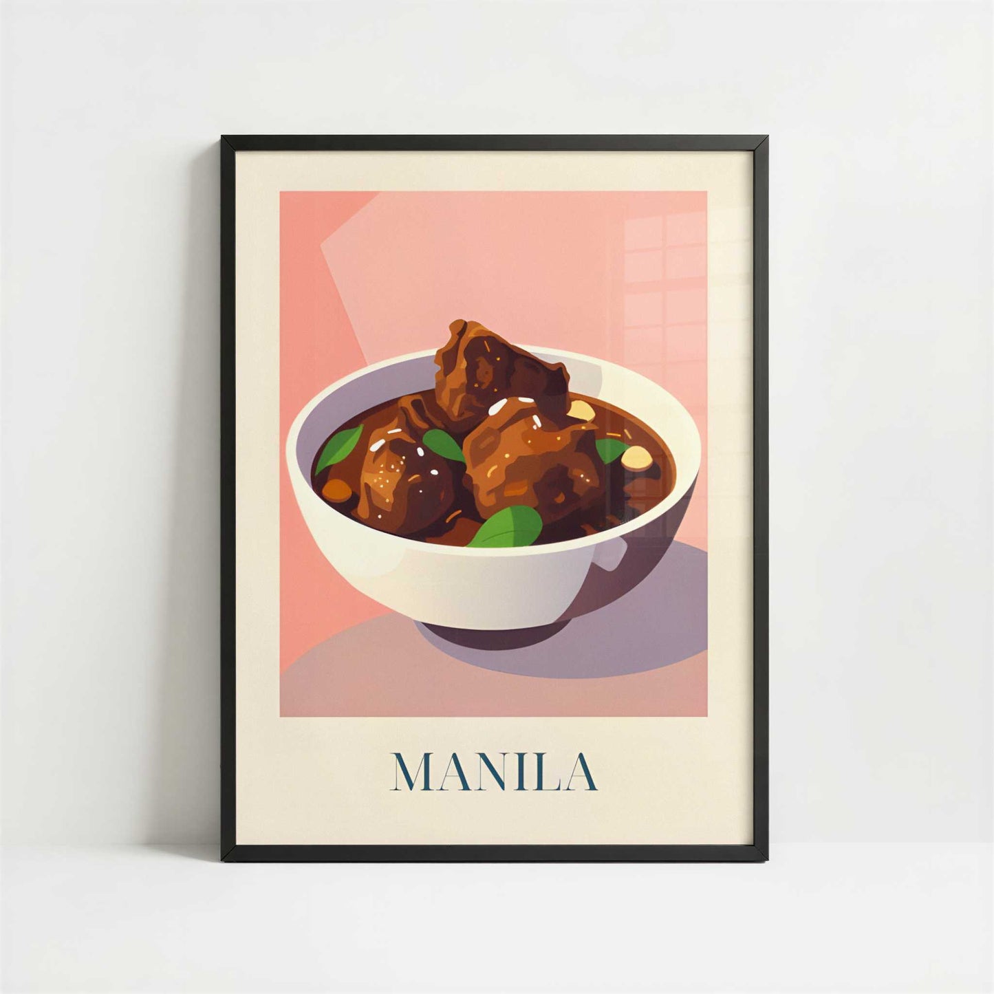 Adobo from Manila, Philippines - Art Print - Art print in black frame