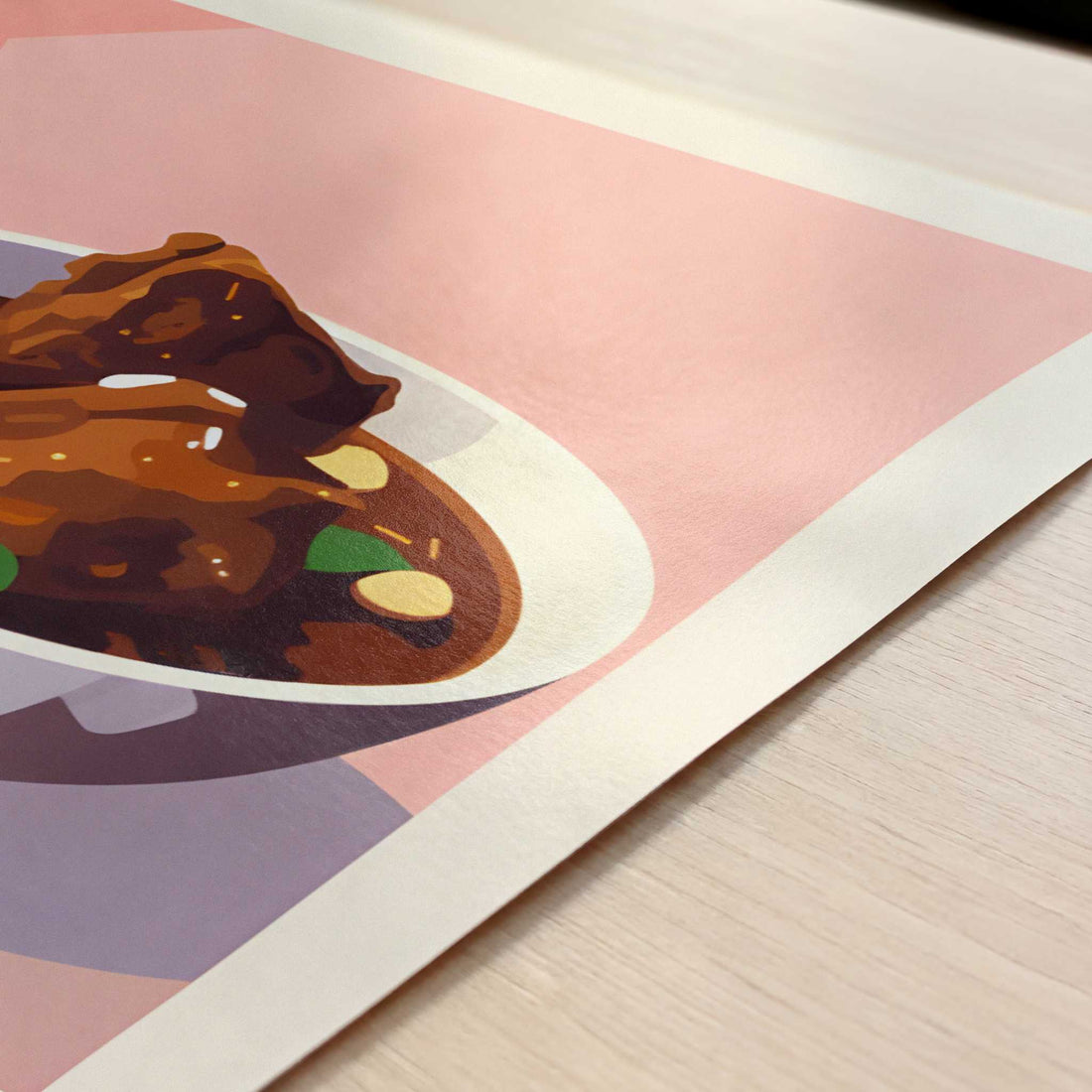 Adobo from Manila, Philippines - Art Print - Close-up detail of the art print