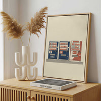 Framed Canvas - Framed canvas in a stylish interior setting