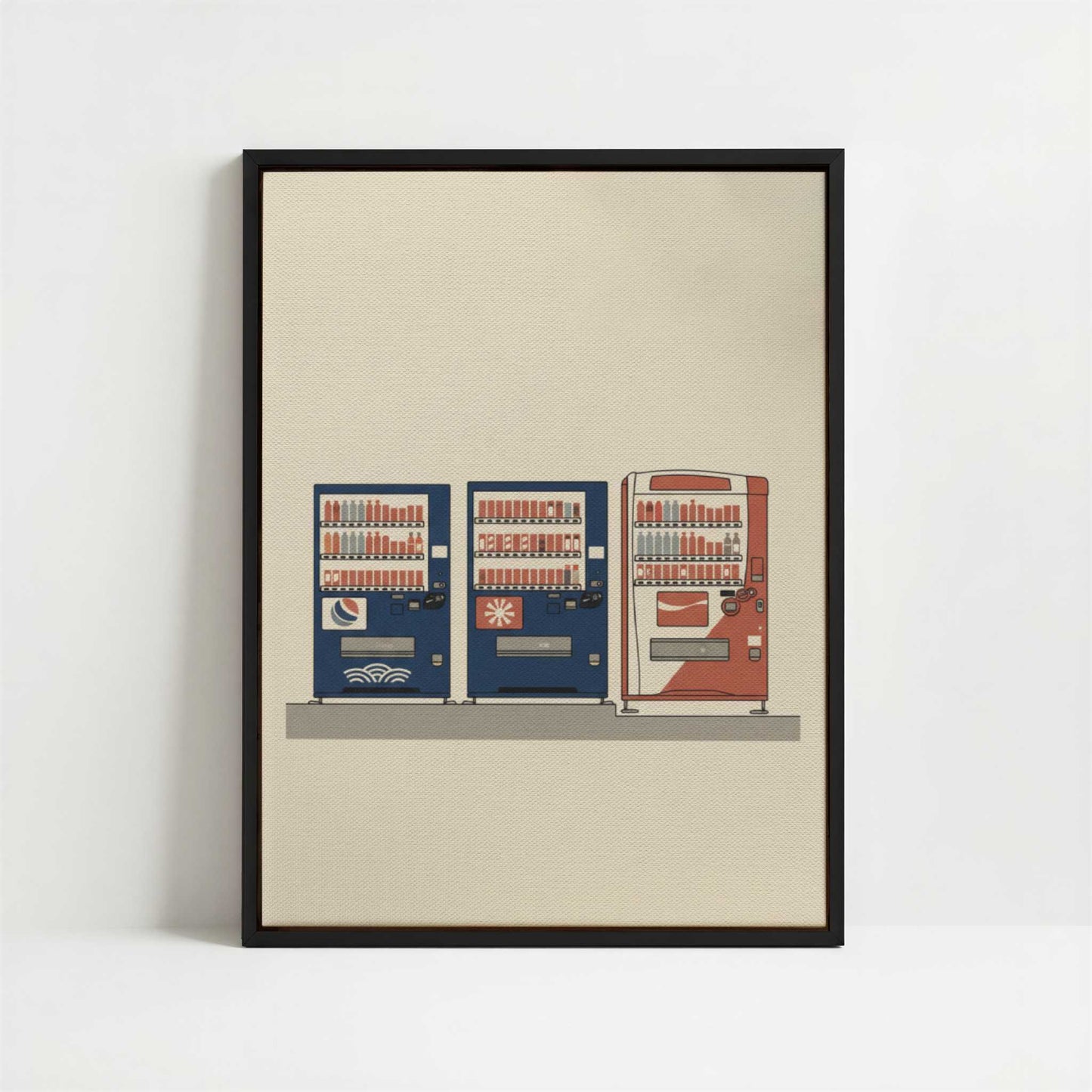 Framed Canvas - Framed canvas in black frame