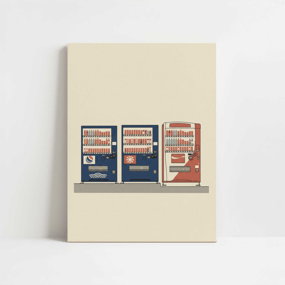 Always a Vending Machine Nearby - Art Print - Unframed art print